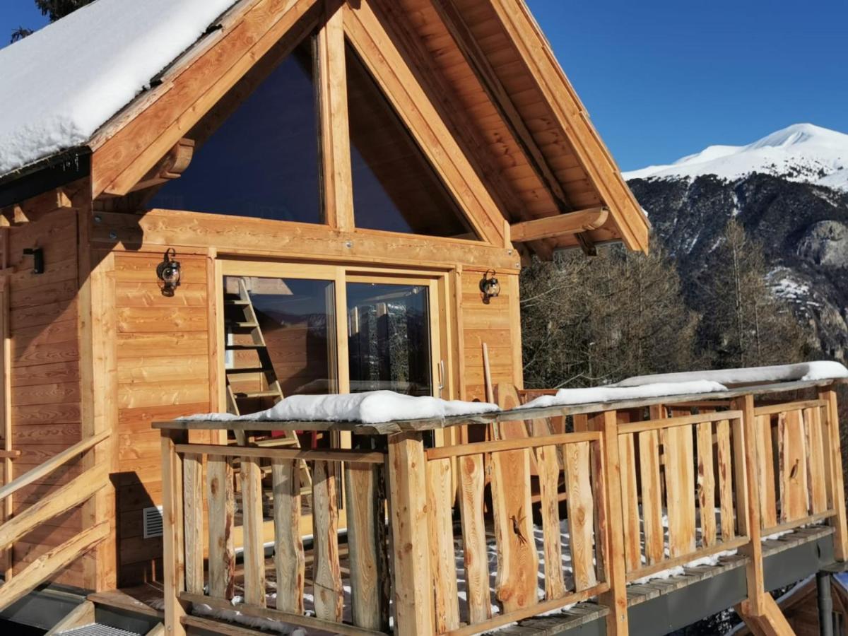 Les cabanes du domaine de l Esperluette Le Lauzet-Ubaye Extérieur photo