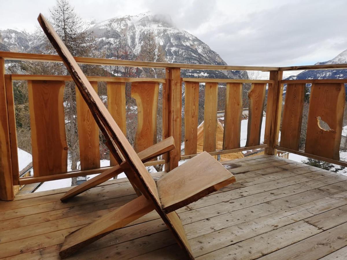 Les cabanes du domaine de l Esperluette Le Lauzet-Ubaye Extérieur photo
